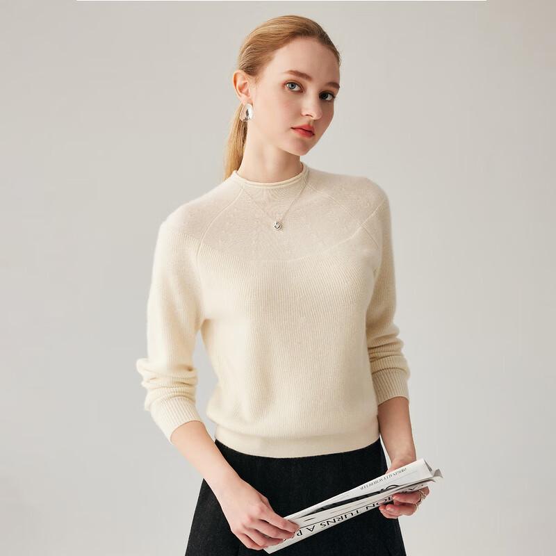 Zhaojun Women's 2025 A/W 100% Cashmere Half Turtleneck Sweater