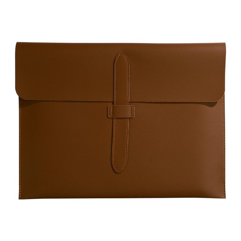 PU Leather Folder A4 Document Bag Business Briefcase Storage Enterprise Customization