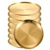 8Pcs Stainless Steels Round Golden Shallow Tray Plate Rust-Proof 14/17/20/23/26cm Camping Plate BBQ Picnic Dishes Cookware