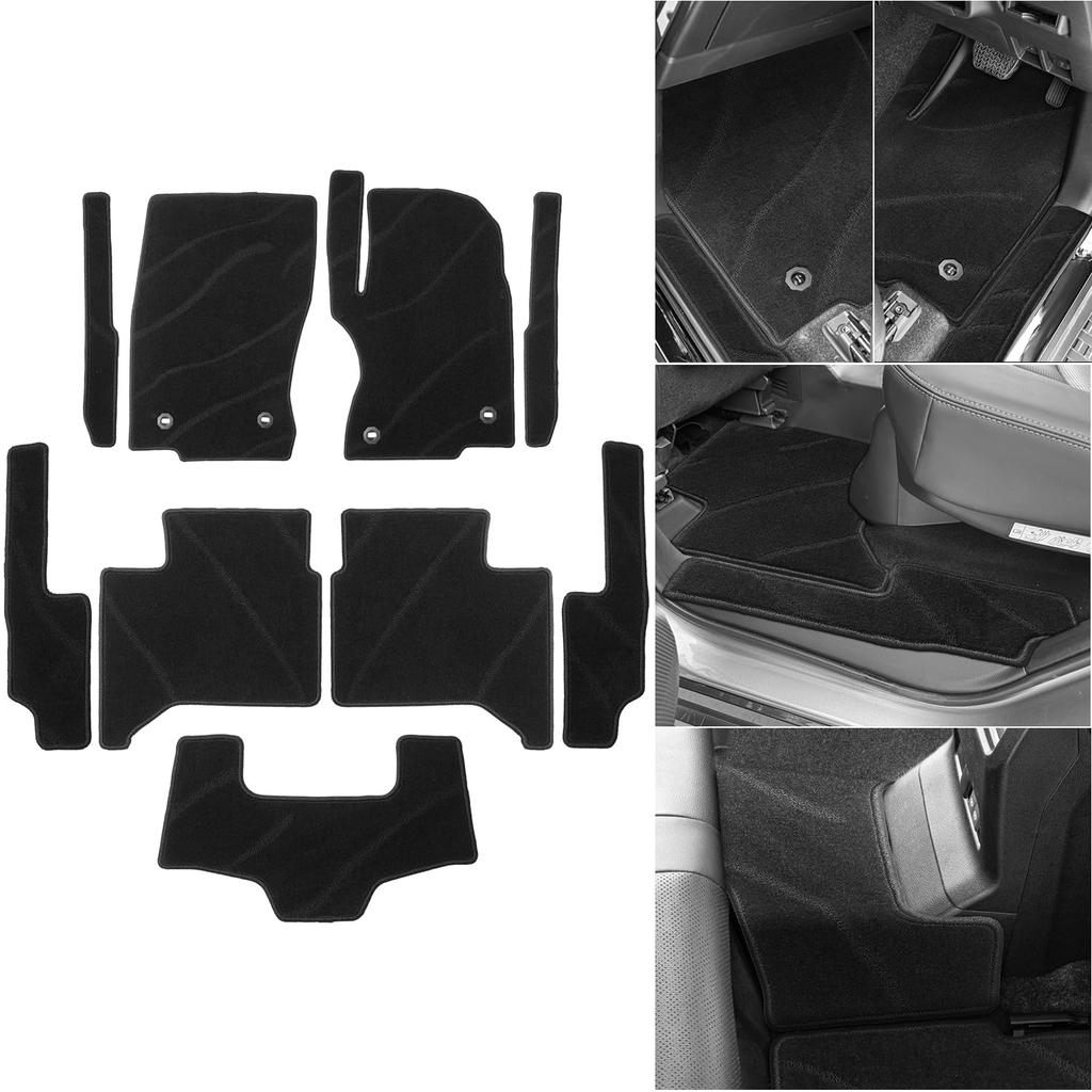 Pattern AUTO SPEC Toyota Land Cruiser 250 Series Floor Mat Second Side Step Dress Up Land Cruiser250 GDJ250W TRJ250W Type April 2024 Current Entrance
