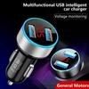 Phone LED Voltmeter Socket Cigarette Lighter For iPhone For Samsung 2-Port Adapter Car Charger