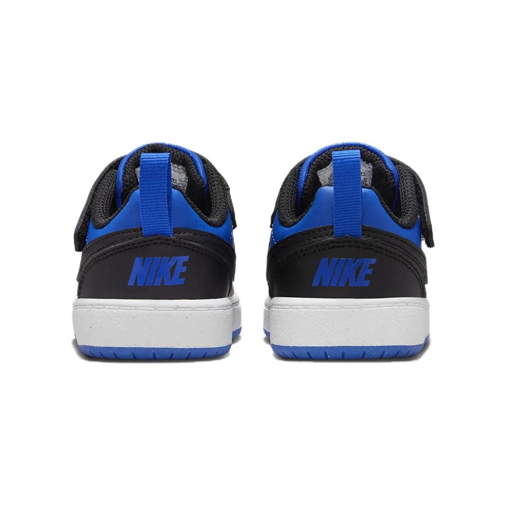 New Nike Court Borough Recraft Anti Slip Wear Resistant Low Top Toddler Shoes Blue Black White Infant And Toddler HM6300-480