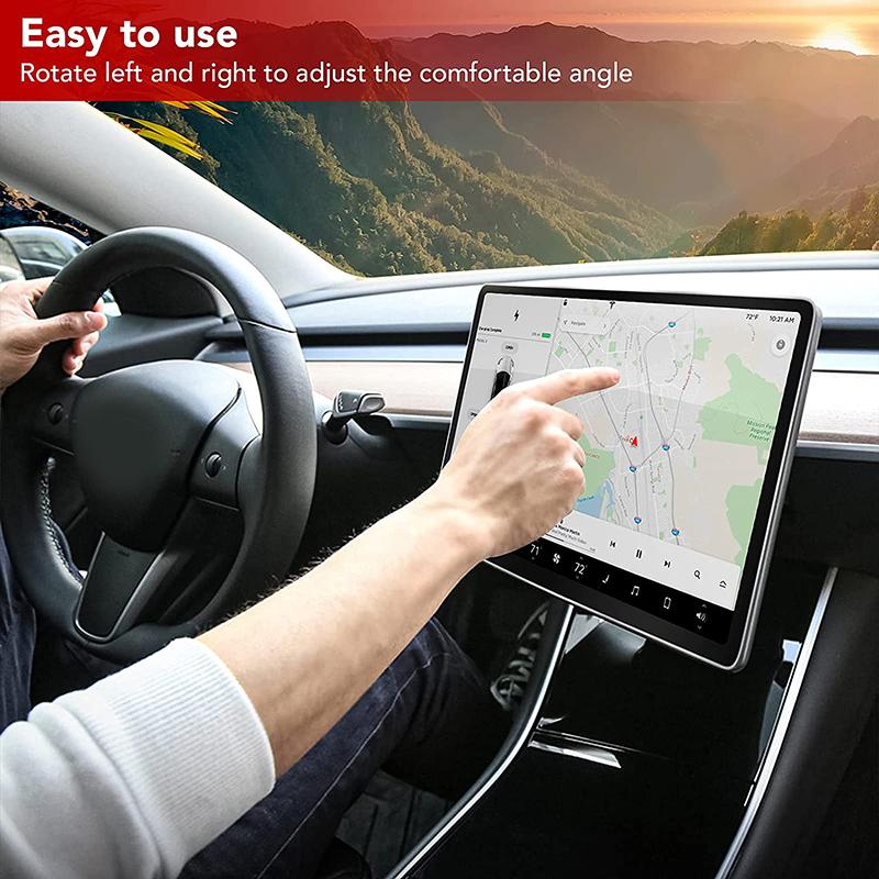 Auto-Bildschirm-Drehhalter für Tesla Model 3 Y 2017-2022 Center Console Swivel Mount Halterung 15/30 Grad GPS-Bildschirmdrehung