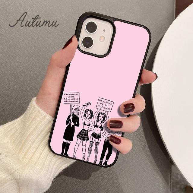 

Чехол для телефона Girl power Feminist для iPhone 11 12 13 14 Pro Max mini X XR XS SE 2020 6S 7 8 Plus Samsung Galaxy S21 S22 iPhone 5 5s SE