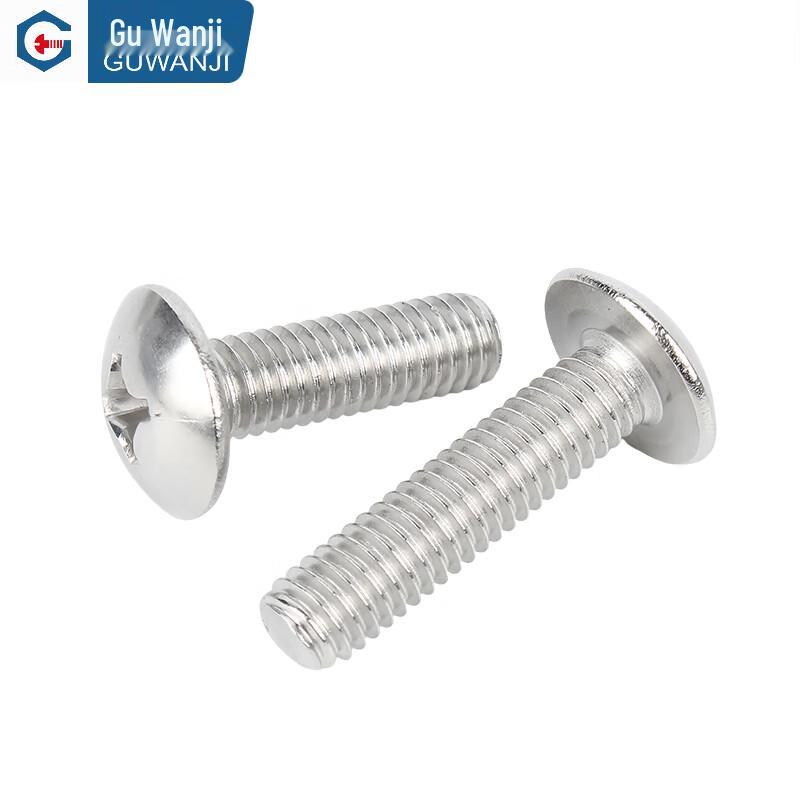 GUWANJI 316 Edelstahl Kreuzschlitz Flachrundkopf Maschinenschrauben