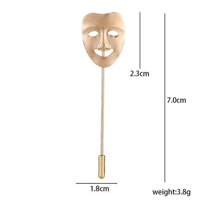 Aslsaw Multi-Styles Lange Nadeleinführungskappe Metallbrosche Pin Anzug Hemd Kragen Pins Corsage Broschen für Männer und Frauen