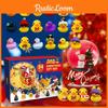 Barevný gumový kachní adventní kalendář 24 dní zábavy při koupání!