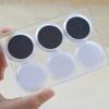 6Pcs Clear Acrylic Gemstones Container Sponge Lined Clear Jewelry Display Case Storage Box