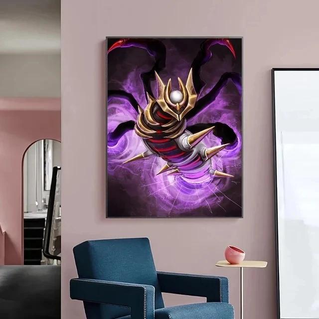 Pokemon Japanese Anime Peripheral Pikachu Charizard Giratina Wall Art Poster Decor Canvas PaintingModern Room Decorate Picture