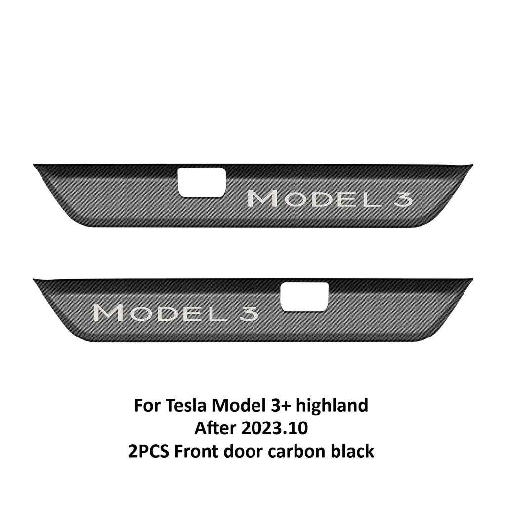 Stainless Steel Door Welcome Pedals for Tesla Model Y Juniper Model 3 2025+ Sill Protector Bars Cover Interior Car Accessories
