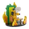 Neues MOC This is Fine Hund Baustein Modell Cartoon Feuer Meme Vignette Jagdhund Steine DIY Montage Spielzeug Kinder Geburtstagsgeschenke