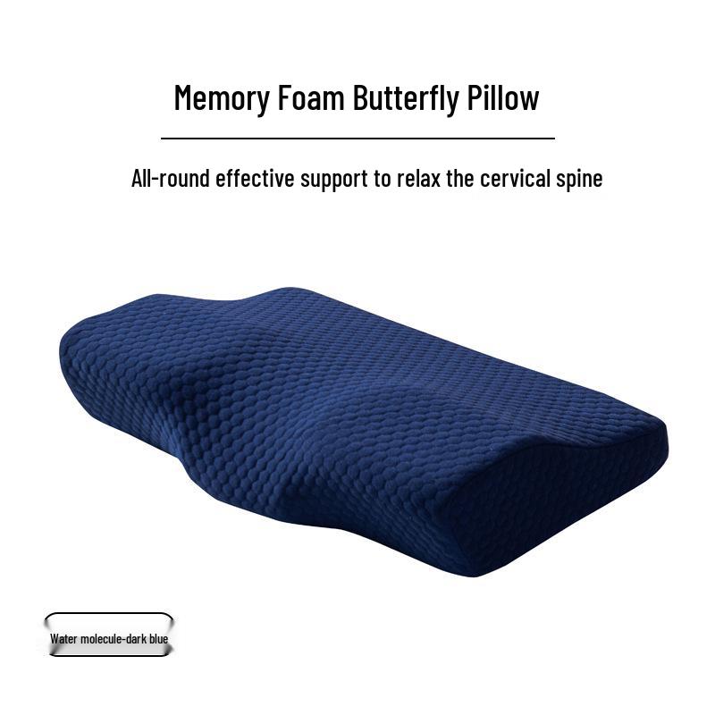 Pernă Fluture cu Spumă cu Memorie - Suport pentru Gât și Cervical pentru Îngrijirea Sănătății Transfrontalieră Ajutor pentru Somn