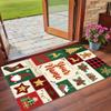 Christmas Custom Name Printed Square Area Rug Soft Non Slip Floor Carpet For Bedroom Holiday Gift