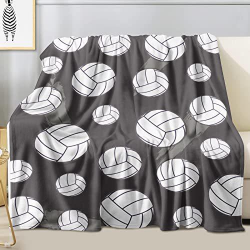 Sports Volleyball Printed Flannel Blanket Sheet Bedspread Nap Blanket Blanket