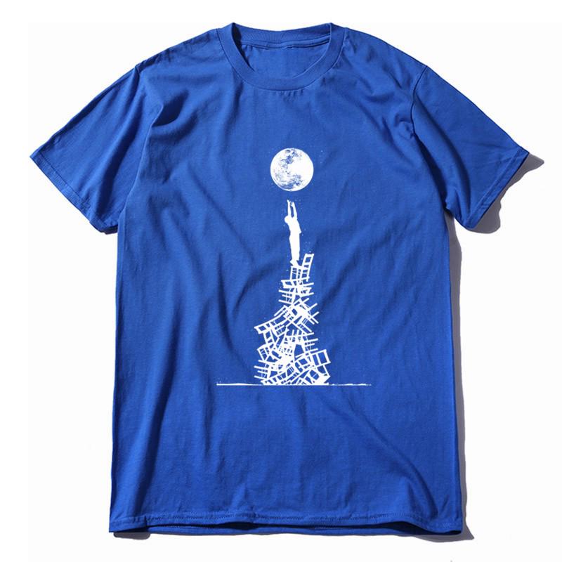 COOLMIND 100% Cotton Short Sleeve Creative Men T Shirt Casual Summer Loose Men Tshirt Tee Shirts Mens o-neck Male t-shirt