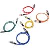 5PCS XLR Male to Female XLR to XLR Microphone Cable 3 Pin Color Coded Mic Patch Cord  for Mic Mixer