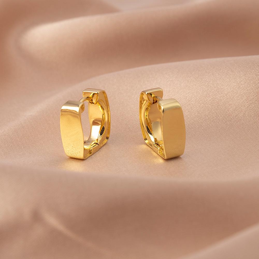 

Women s High-End French Pleated Hoop Earrings - Irregular Molten Lava Ear Cuffs, Simple and Exquisite Fashion Design.