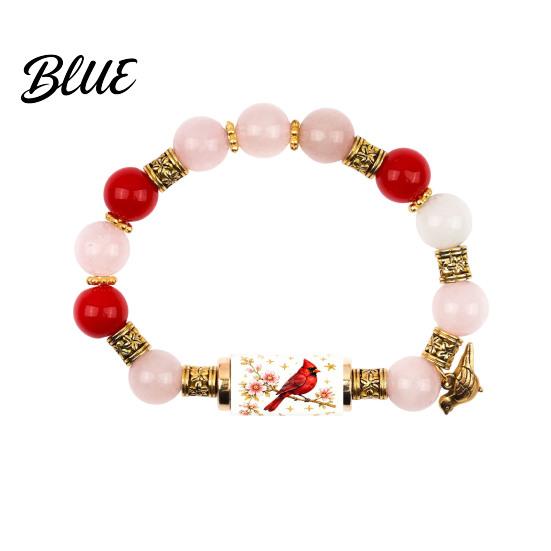 Hummingbird Design Bracelet Blessing Birds with Premium Gift Box Pink