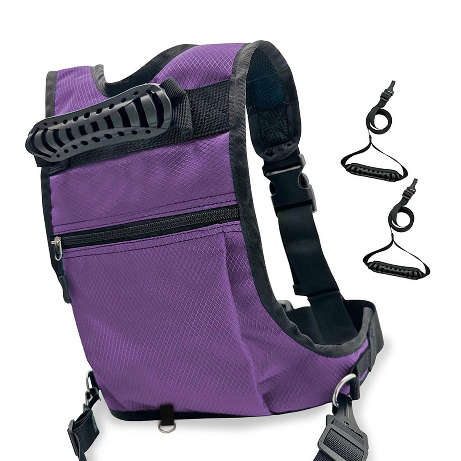 Лыжная обвязка для детей Детская обвязка для сноуборда с рюкзаком и регулируемым сиденьем Обвязка для обучения сноуборду фиолетовый