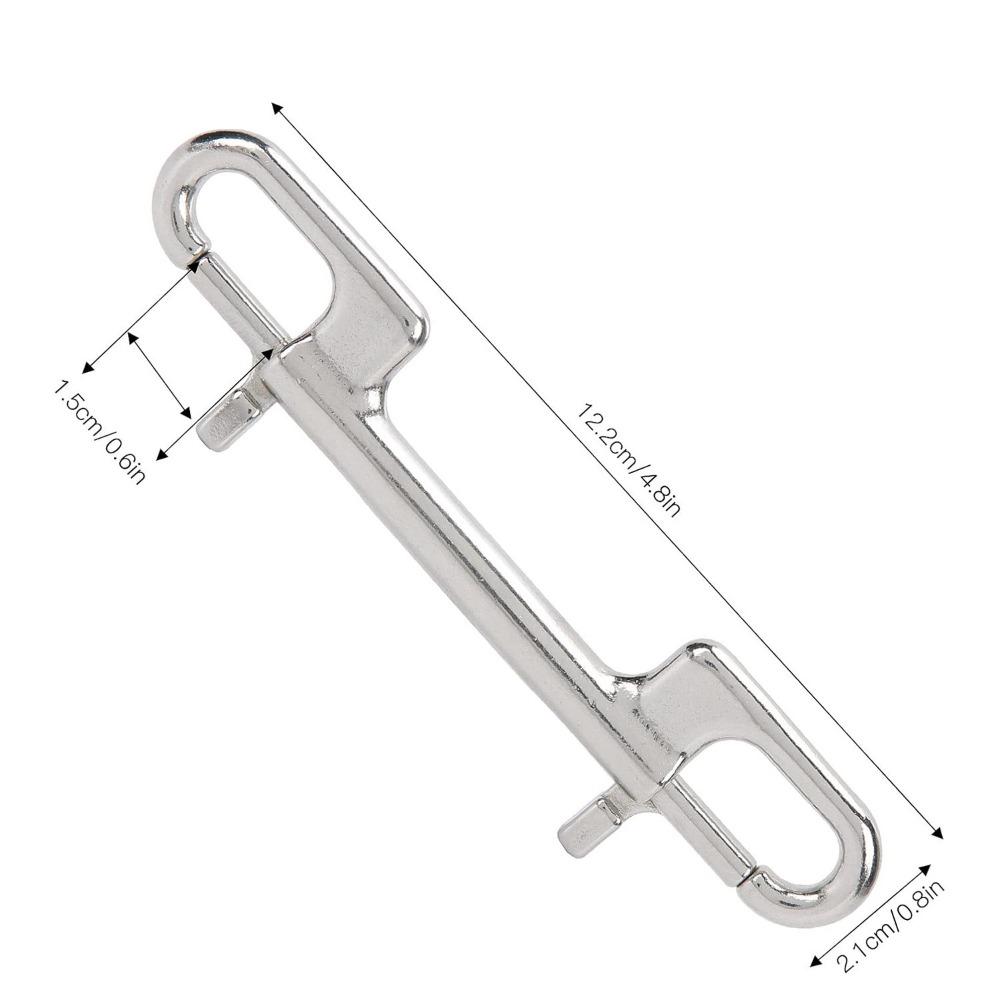 

Sport Part 316 Stainless Steel Bolt Snap Swivel Eye Double Head Swivel Hook 100MM Size 90MM Size D Ring Snap Marine Diving 120mm-2
