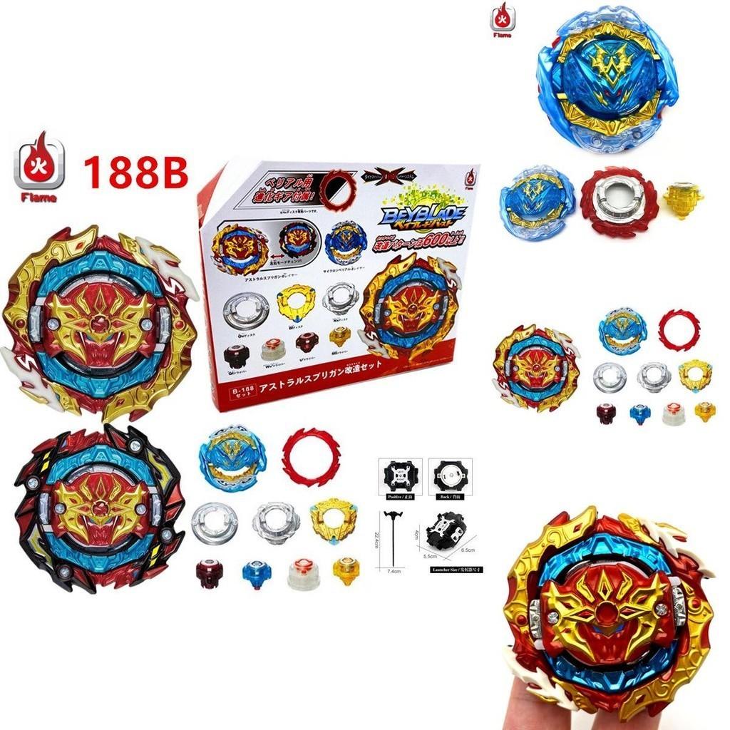 Beyblade Burst B-188 Astral Spriggan Cyclone Belial Esclusivo Lanciatore Spark Ruler Per Battaglie ad Alta Energia