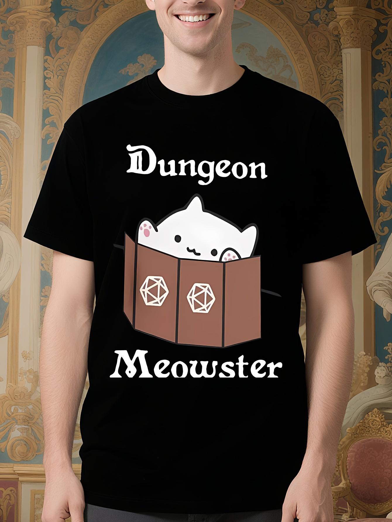 Dungeons and Dragons Meowster Funny Dungeons Graphic Tshi... XXXL