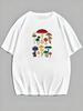 Oversized T-shirt with a Mushroom Print