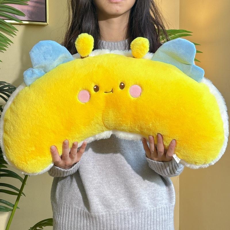 New Cute Bee Pillow Doll Plush Toy Little Bee Cushion Doll Sleeping Pillow Birthday Gift