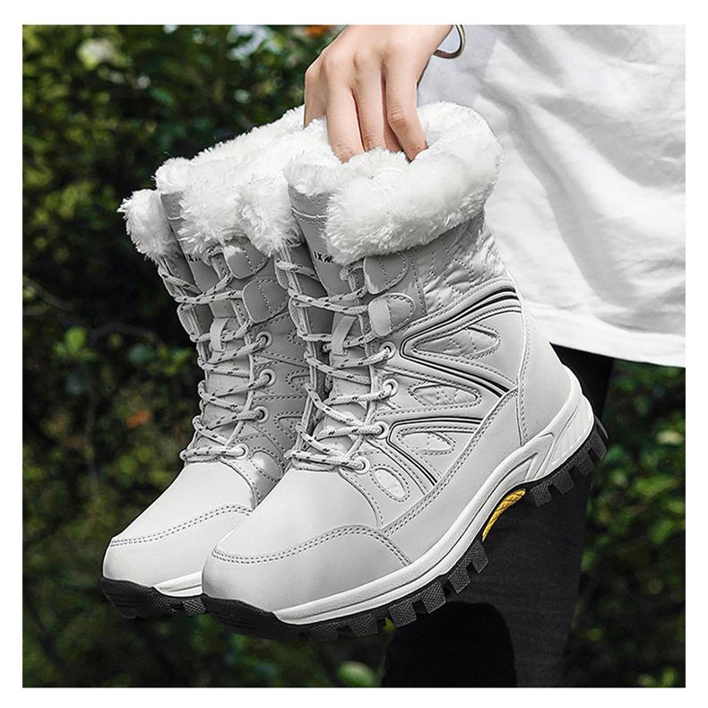 Женские зимние бархатные зимние ботинки — фото 6