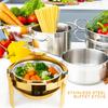 6QT Stainless Steel Chafing Dish for Buffet, Round Food Warmer with Visible Glass Lid