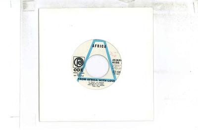 7inch Record AFRICA - From Africa With Love ZS7126 ODE 1969 US Soul/Funk Used