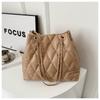 Rauten-Winter neu einfach Mode lässig große Kapazität Pendeln ausländischer Stil Kette Tote Schulter Handtasche