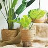 1Pcs Rattan Straw Grass Woven Flowerpot For Garden Terraces Woven Plant Flower Basket
