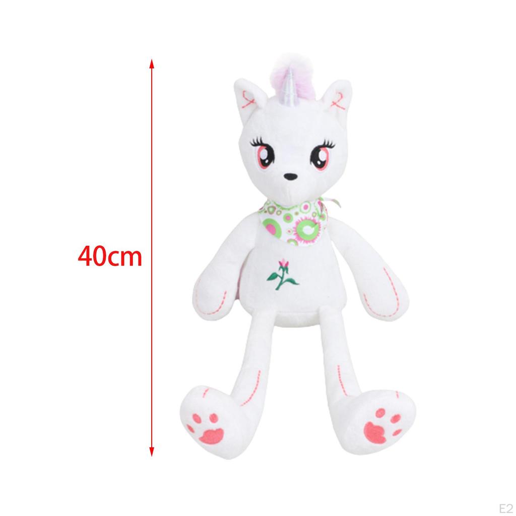Animal Plush Toy, Stuffed Toy Doll, Exquisite Adorable Gift for Girls Boys, White 40cm