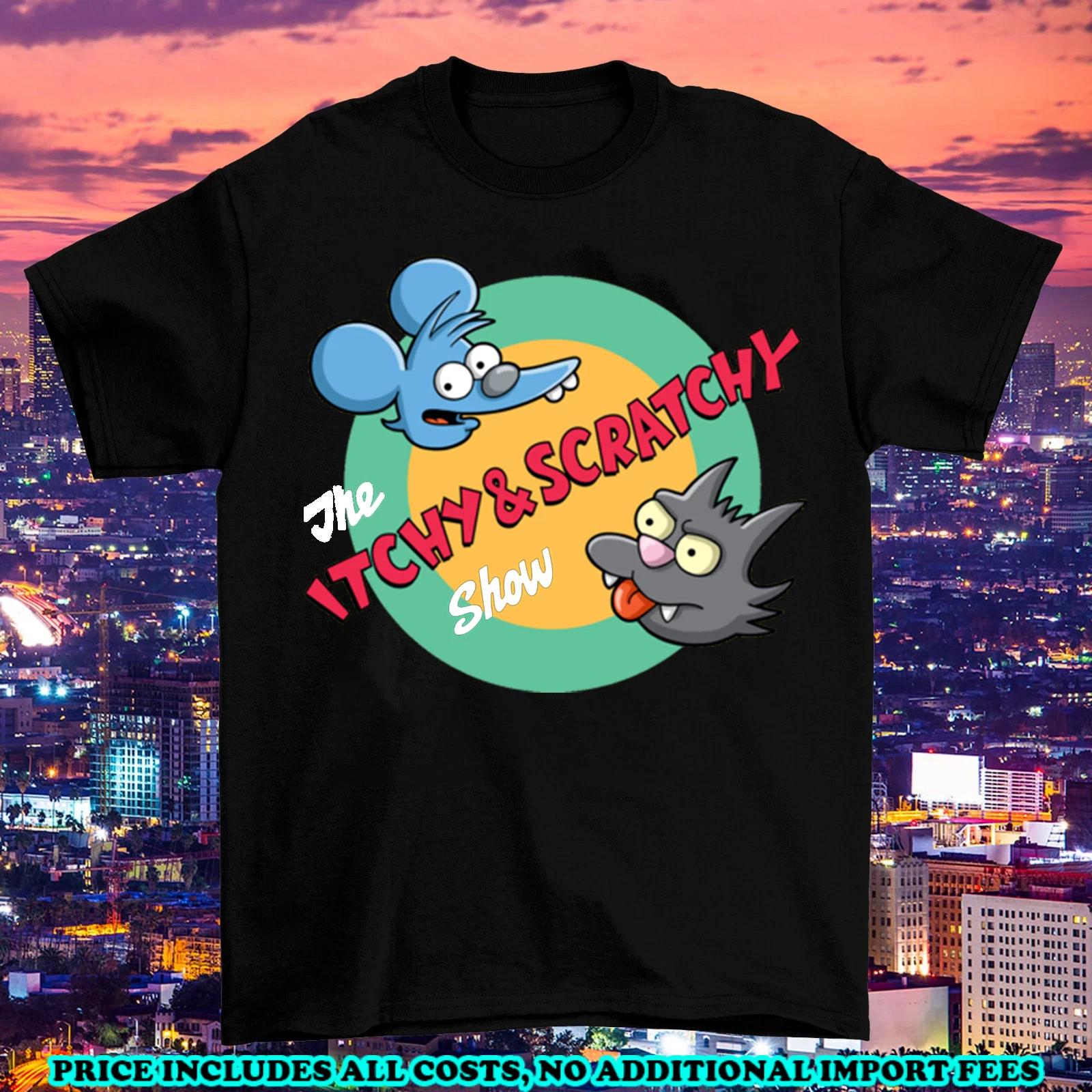 The Itchy and Scratchy Show Logo T-shirt S to 5XL S