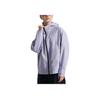 New FILA Fitness Water-Resistant Windproof Breathable Wear-Resistant Rainproof Windbreaker Jacket Unisex Soft Matte Purple A51M441706F-PR