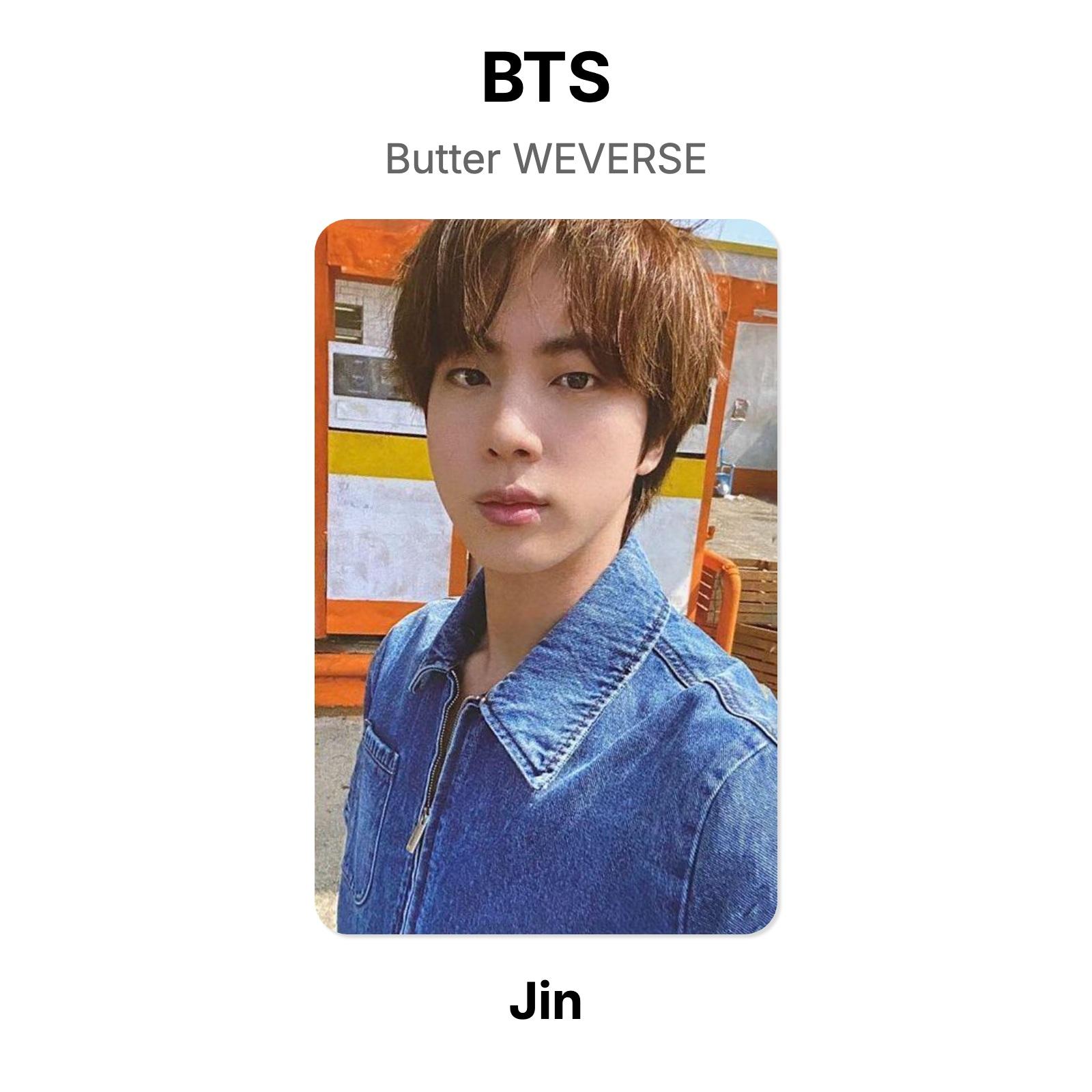 BTS Butter WEVERSE Официальная фотокарточка Jin