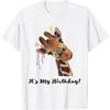 It's My Birthday Good Time Giraffe Party Animal T-Shirt T-Shirt