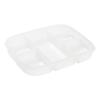 Divided Veggie Tray With Lid Vegetable Storage Square Relish Serving Platter With 5 Compartment Snack The Home Edit Storage