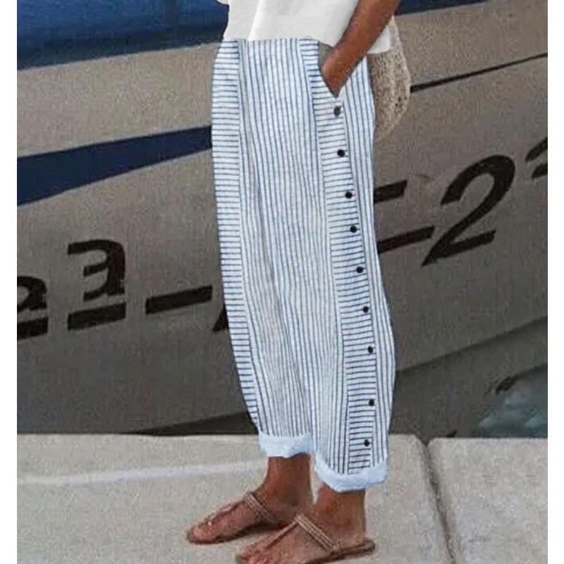 Women's Fashion Casual Solid Color Print Pants & Capris