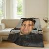 Fashion print L-Lin Manuel Miranda Blanket For Sofa Office Bed Plane Travel Sleep Read Relax Camping Soft And Warm