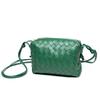 New Diagonal Cross Women's Bag Trend Fashion Versatile Trend Top Layer Sheepskin Woven Women's Bag Wide Grid Shell Bag Women