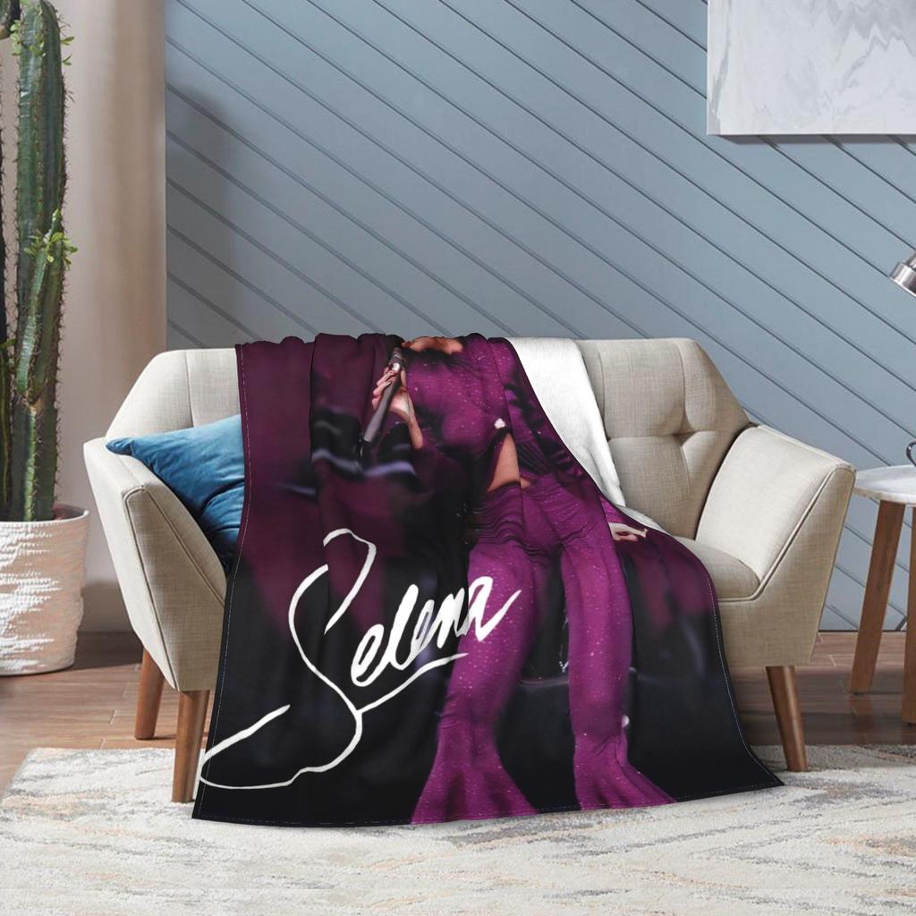Coperta Selena Quintanilla Flanella Inverno Multifunzione Morbida Coperta da Lancio per Casa Viaggio Trapunta