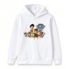 Kids Boys Girls Cartoon Animal Print Hooded Sweatshirt Casual Long Sleeve Pullover Tops for Daily Wear