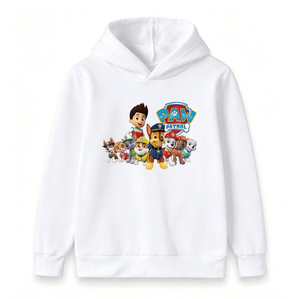 Kids Boys Girls Cartoon Animal Print Hooded Sweatshirt Casual Long Sleeve Pullover Tops for Daily Wear