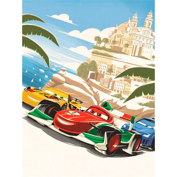 DIY Diamond Painting Cars Full Square Round Drill Lightning Mcqueen Cross Stitch Embroidery Cartoon Mosaic Wall Ar