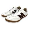 Mobus MUNSTER Sneakers for Men and Genuine Sports and with Functional Walking Shoes Japanese Shoe Women, Leather, Casual, Insoles, (S.WHT TUM/B.BRN,