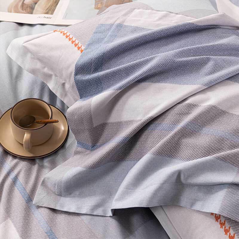 Hengyuanxiang Blue Tone Cotton Travel Bedding Set