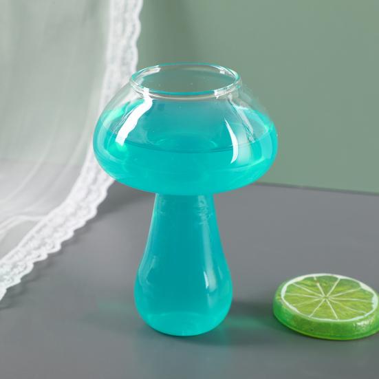 Mushroom Cocktail Glass Cup, Creative Clear Wine Glasses, Cute Coffee Cups, Novelty Drinkware Bar KTV Tool