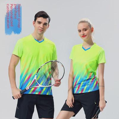 Gepersonaliseerde Badminton Jerseys & Tafeltennis T-shirts voor Zomer Teamtraining